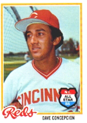 1978 Topps Baseball Cards      180     Dave Concepcion